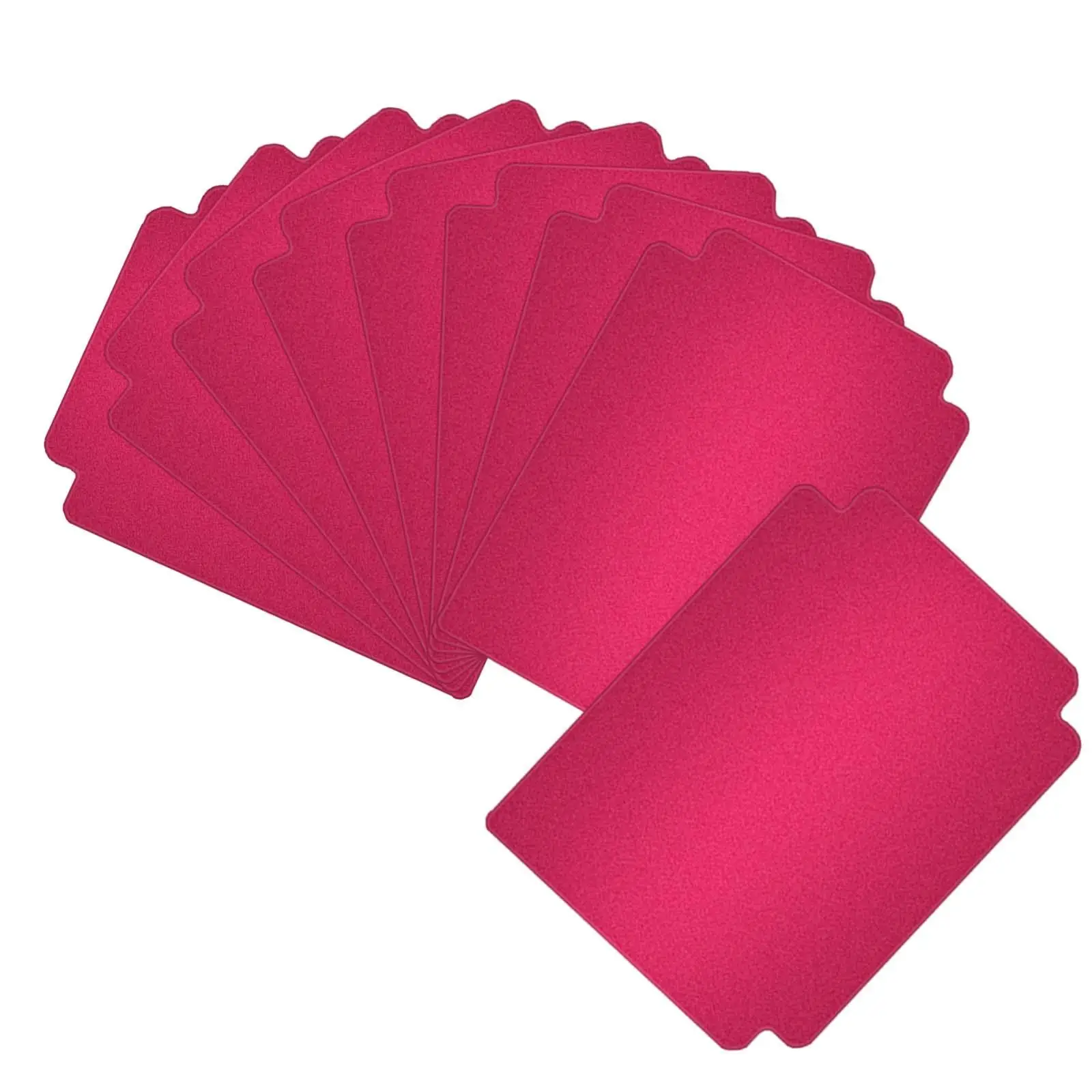 6x10x Divisores de tarjetas comerciales Caja de tarjetas Divisor Divisores de páginas de tarjetas para juegos Tarjeta Rosa Rojo - imagen 2