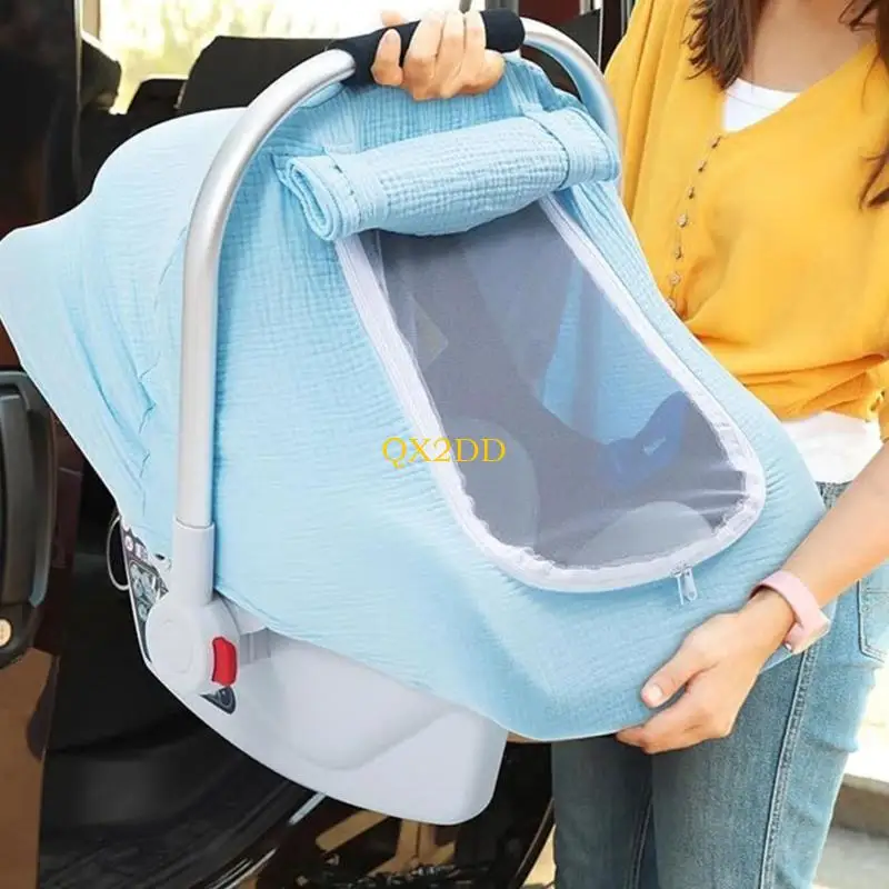 Funda protectora para cesta de cochecito con ventana transpirable - imagen 4