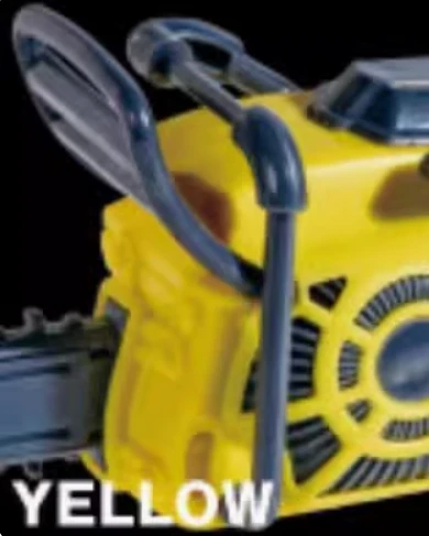 yellow chainsaw