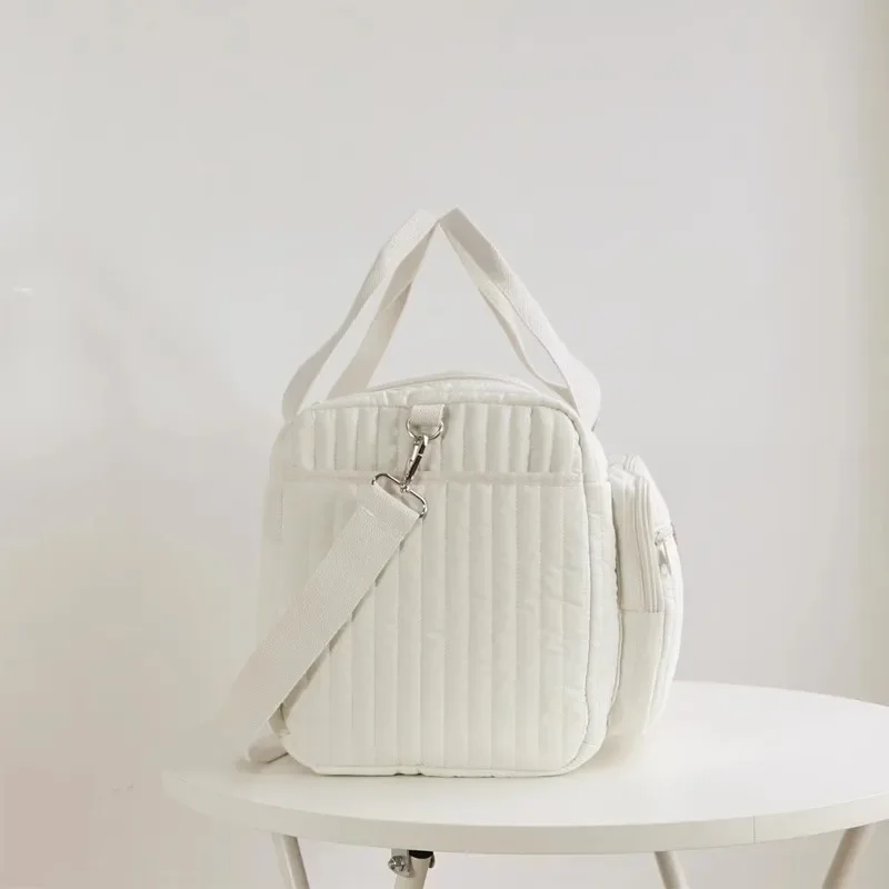 Bolsa de mamá de gran capacidad, bolsa de pañales para equipaje, bolsos de hombro portátiles, bolso de viaje de maternidad con bolsillos para madres y niños - imagen 5