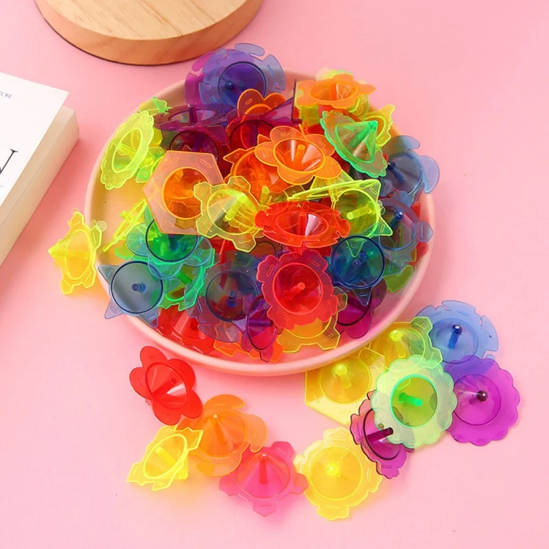 Peonzas transparentes de colores para fiestas infantiles - imagen 4