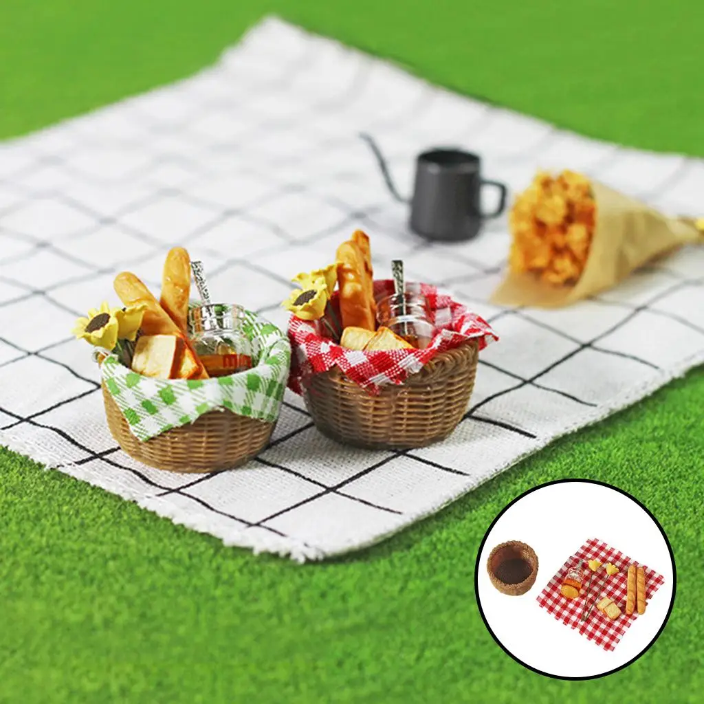 Miniature Food Breakfast Bread for 1:12 Doll House Decoration Play Toys