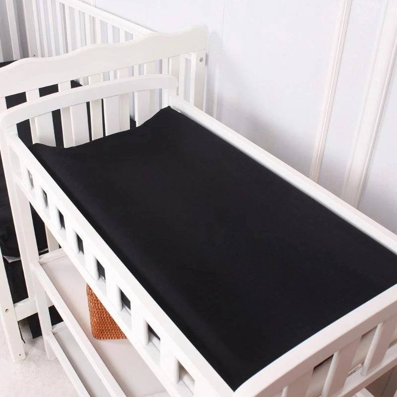 3 unids/set de cubierta de cambiador reutilizable suave para bebé, diseño de color sólido, fibra superfina, almohadilla de pañal transpirable para bebé, cubierta de hojas - imagen 2