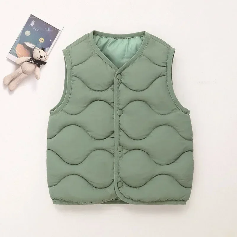 Chaleco bebé algodón cálido otoño-invierno estilo casual unisex - imagen 5