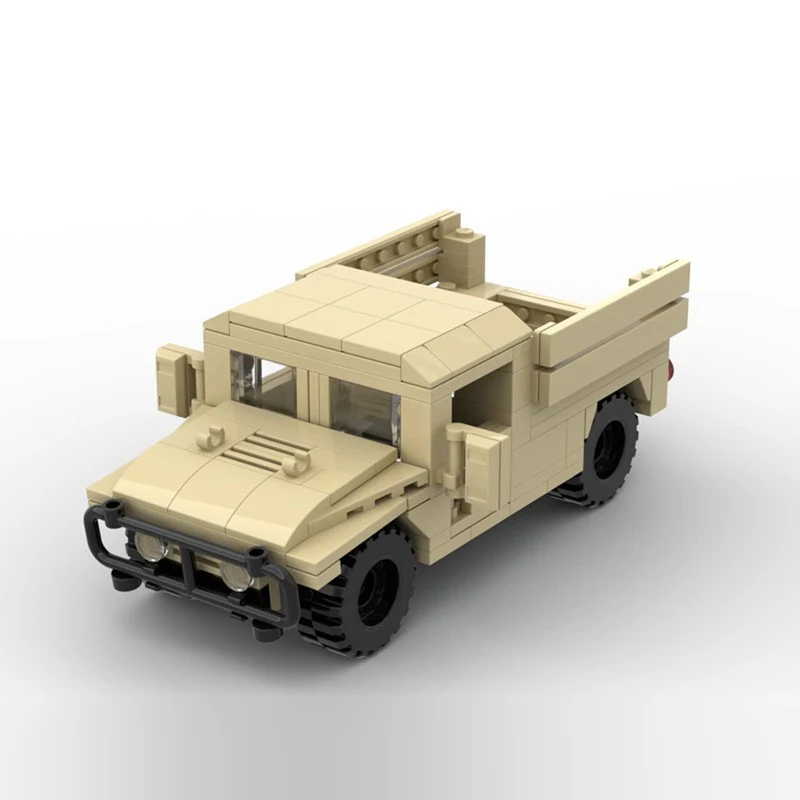 Bloques de construcción MOC para niños, vehículo blindado todoterreno M1114, modelo Hummer de EE. UU., juguete de ladrillo de montaje para niños, M1025, M998 - imagen 5