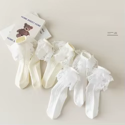 Calcetines de Princesa con Encaje para Niñas – Algodón transpirable