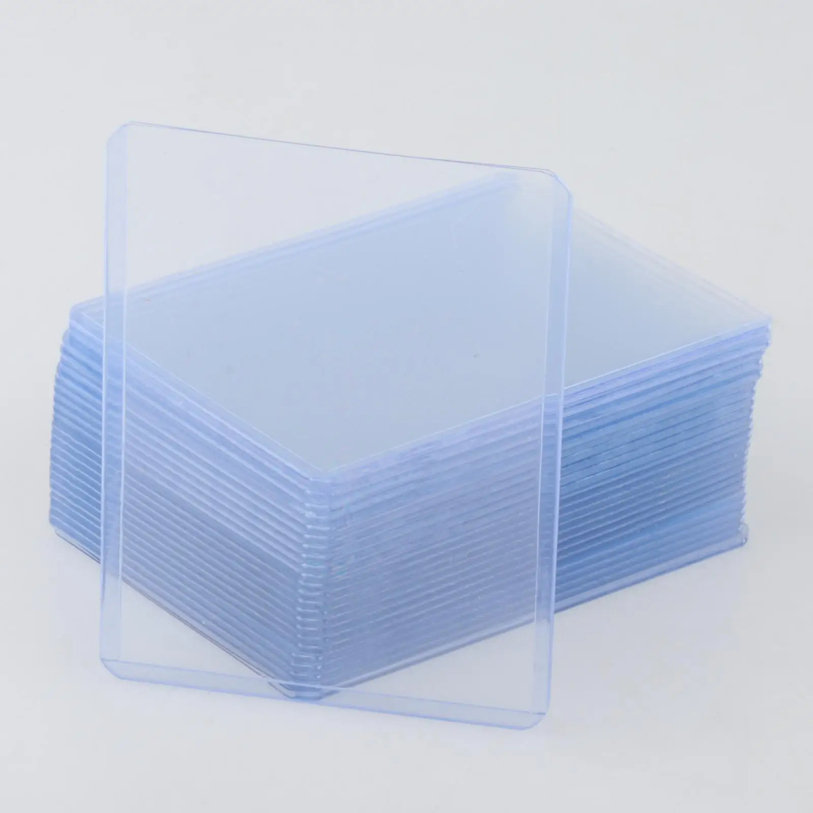 25 Pieces Clear Card Sleeves for Trading Cards Card Protectors for Transportation Storage Golf Hockey Cards Hobbyists