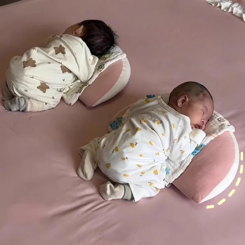 Almohada para mujeres embarazadas, almohada antiflatulencia para bebés recién nacidos, almohada con pendiente para dormir de cólicos intestinales de 0 a 6 meses
