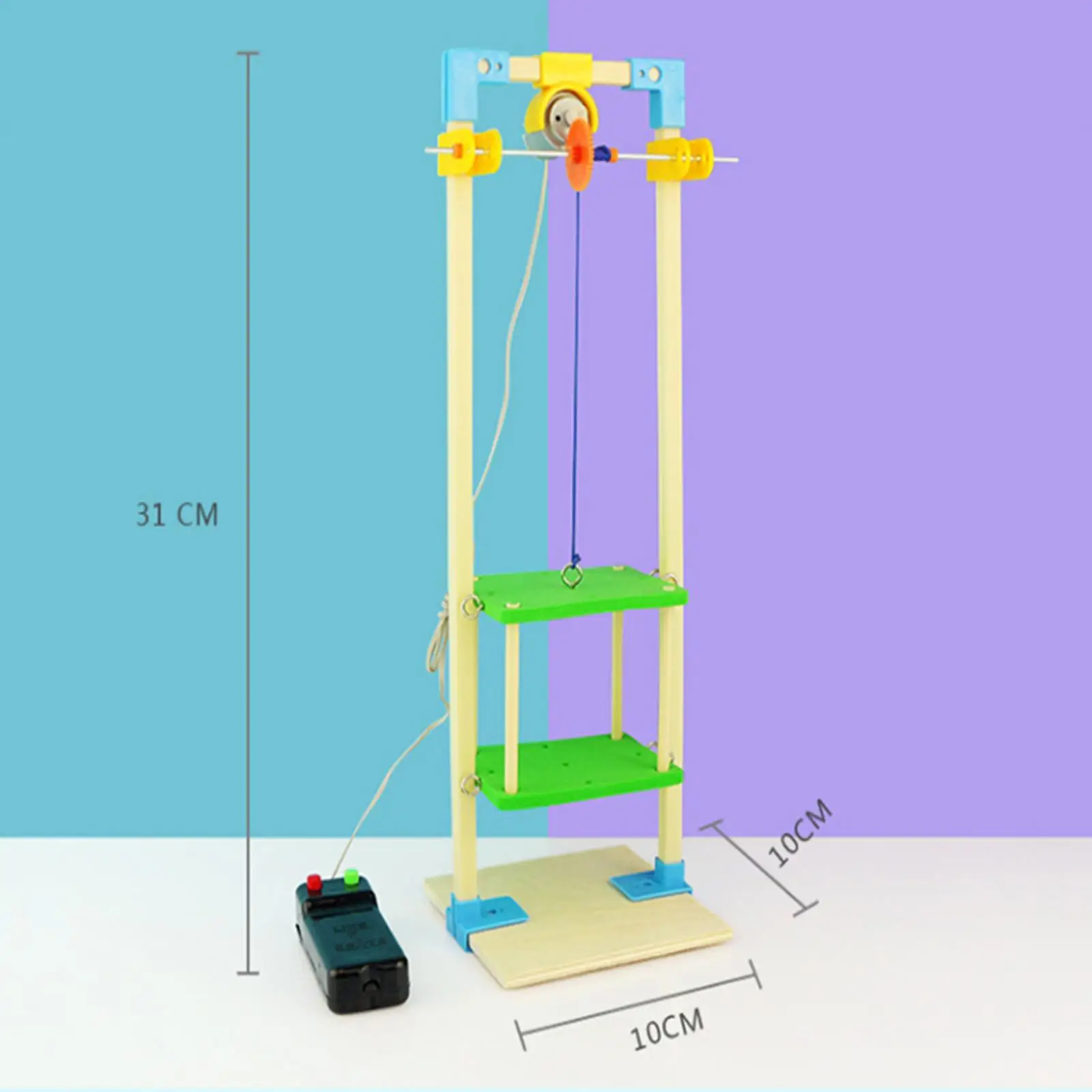 Remote Control Elevator Toy DIY Teaching Aids Educational Assembly Toy Model