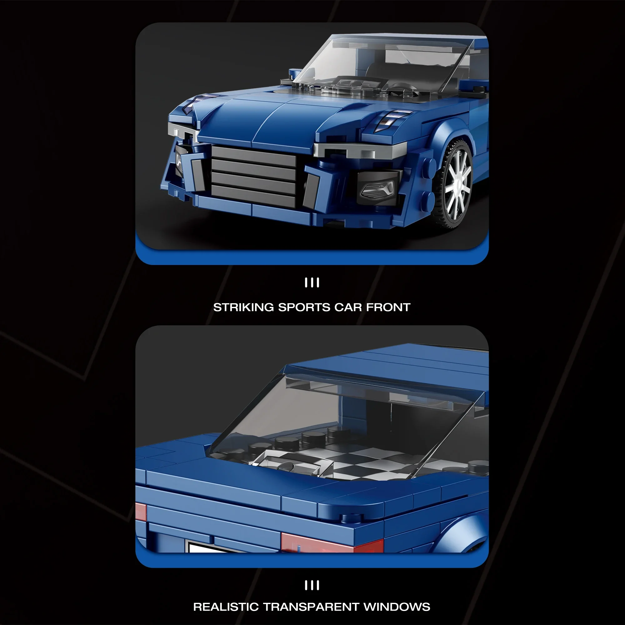 Bloques de construcción de coche deportivo para niños, juguete de ladrillos para armar vehículo de carreras de ciudad, con tecnología de piezas, ideal para regalo de vacaciones, 330 - imagen 5