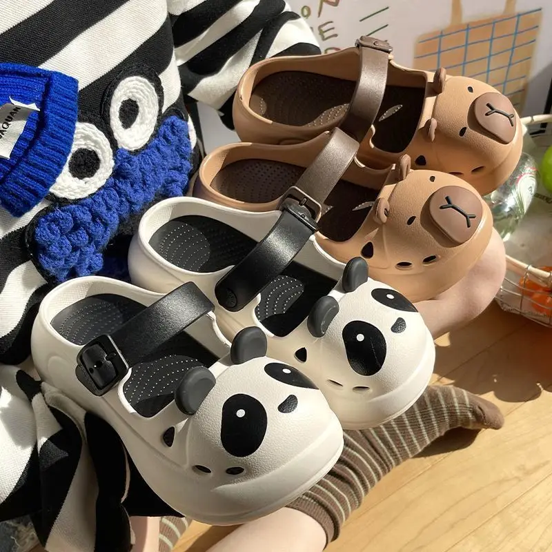 Sandalias playeras antideslizantes para niña – Estampado infantil - imagen 5