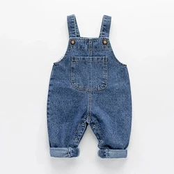 Peto de tirantes de algodón suave para niña – 1-3 años