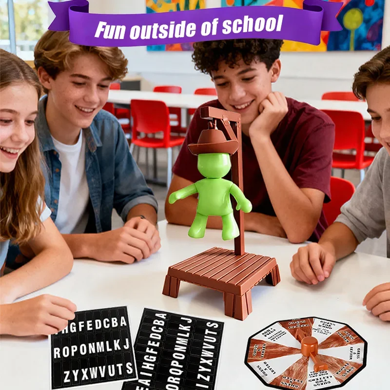 Juegos de mesa magnéticos Hangman, juego de palabras de adivinación misteriosa, reunión familiar, juguete interactivo para padres e hijos, juegos de fiesta para adolescentes - imagen 3