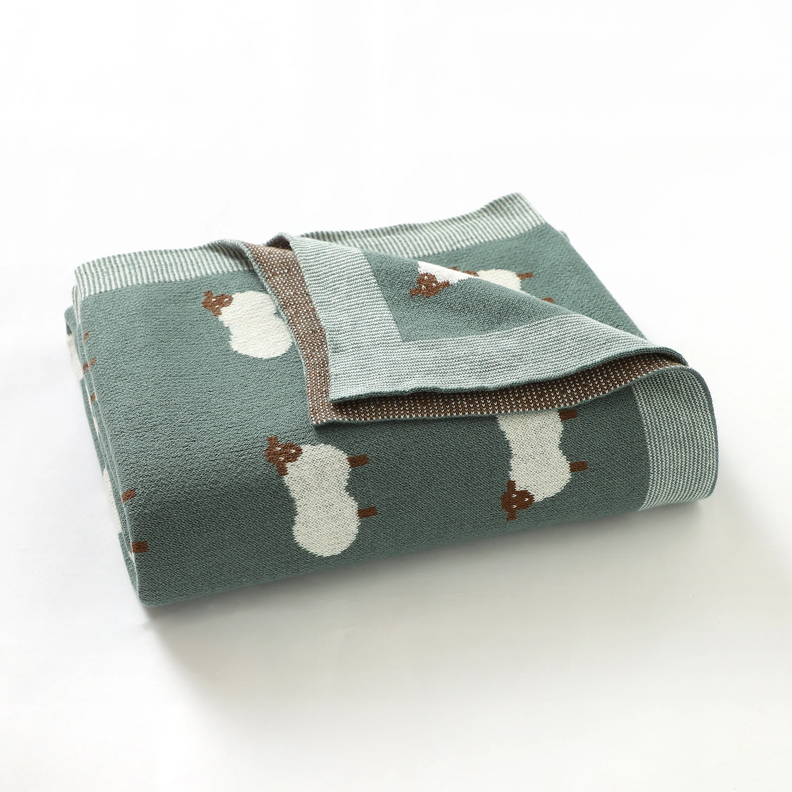 Mantas para bebé recién nacido, tejido de algodón transpirable, cesta para cochecito de niños y niñas, edredones móviles para cuna de 100x80cm para niños pequeños - imagen 3