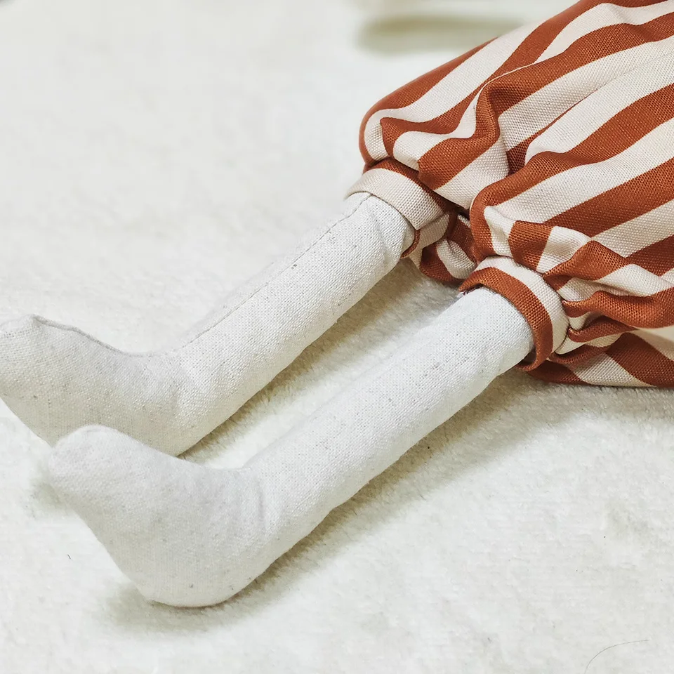 Muñeco de apego conejito Honda – Algodón y lino para bebés - imagen 4