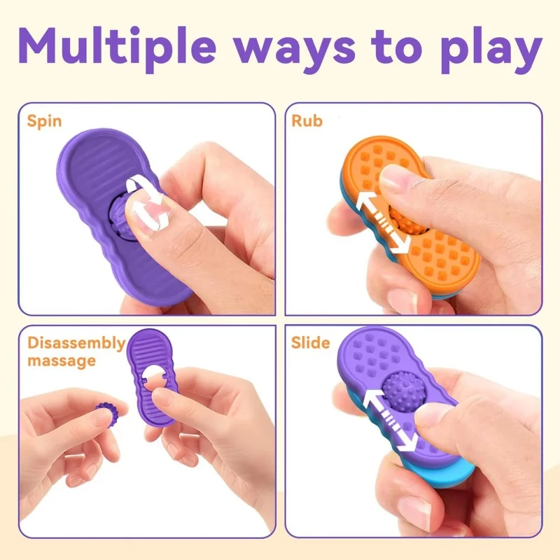 Juguete sensorial de silicona antiestrés – Calmante para niños con TDAH