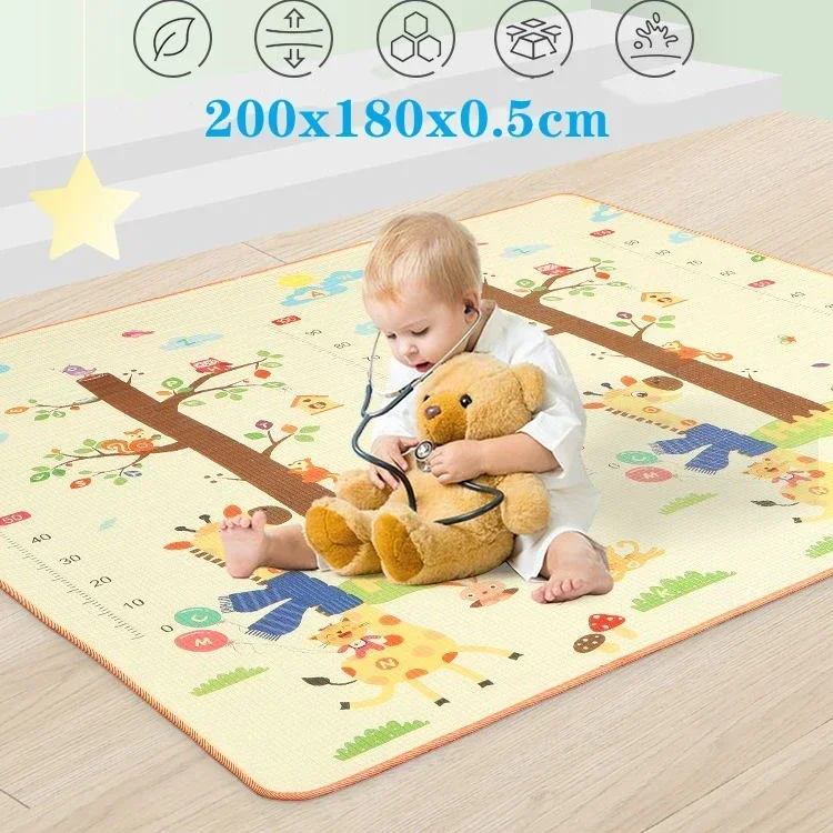 Alfombra de juego gruesa, alfombra para gatear de espuma EPE, alfombra de juego para bebés, manta, alfombra para niños, juguetes educativos, suelo de juego de actividades suave - imagen 3