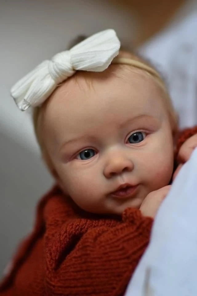 NPK-piezas de muñeca sin pintar, 21 pulgadas, Reborn Baby Piper de ANDREA ARCELLO, Color fresco, tacto suave, realista con COA - imagen 3