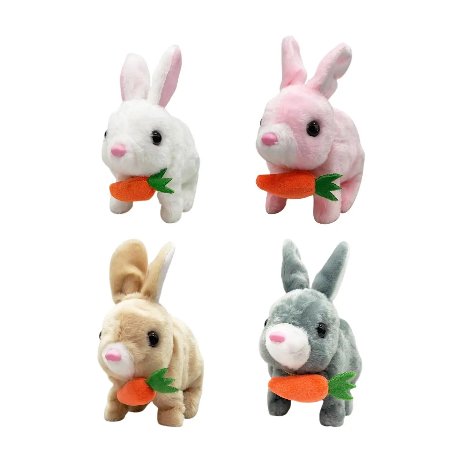 Electric Bunny Plush Toy Lovely Interactive Plush Rabbit for Kids Boys Girls