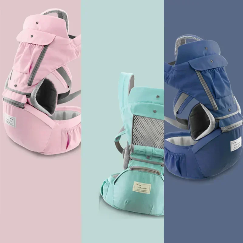 Baby Carrier Portable Kids Hipseat Travel Children Wrap Carrier Comfortable Multi-functional Infant Sling Front Facing Pad 0-3Y - imagen 3