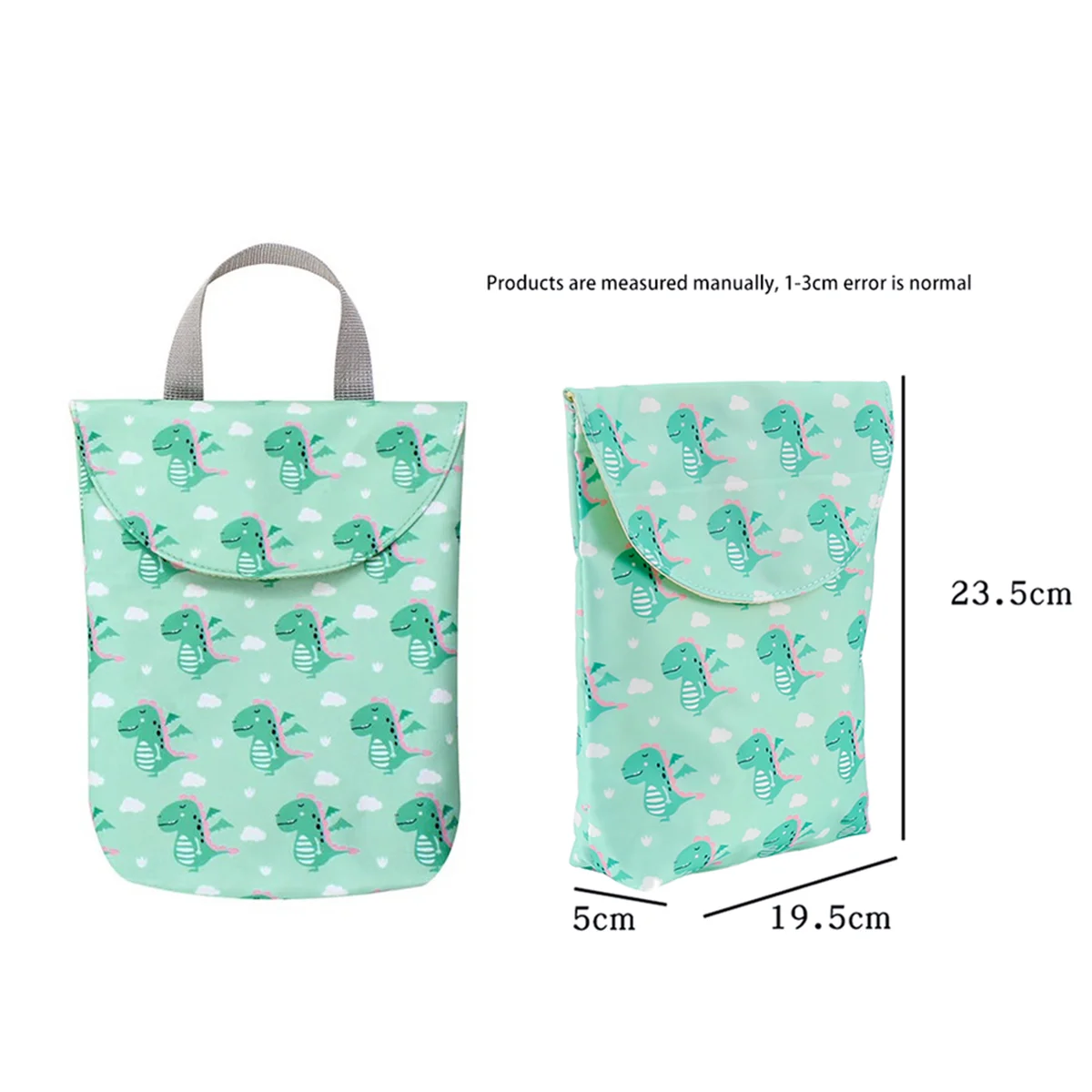 Bolsa cochecito con cojín y gancho – Organizador pañales viaje bebé - imagen 5