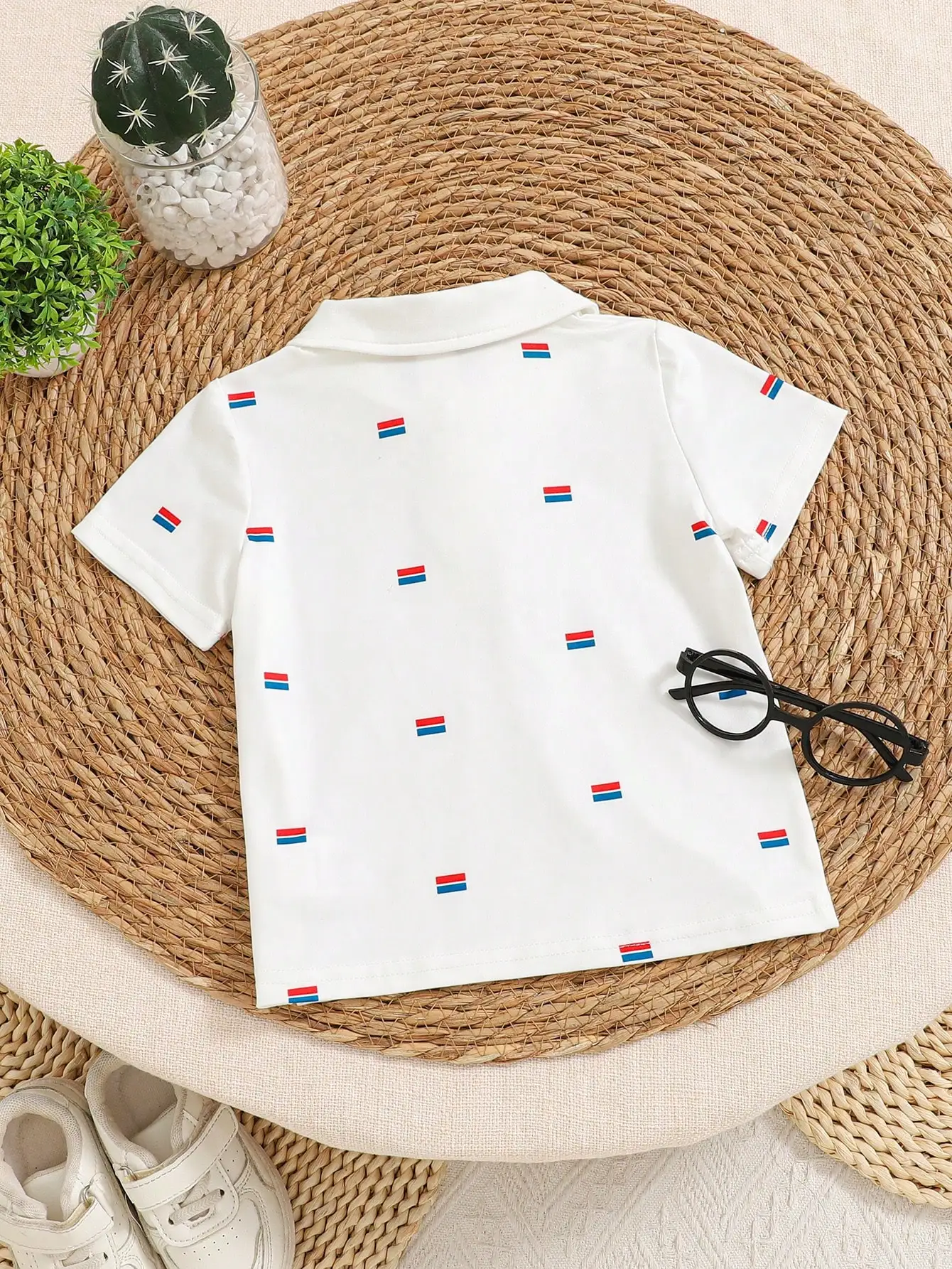 Polo infantil de verano con solapa manga corta – Algodón para niños - imagen 3