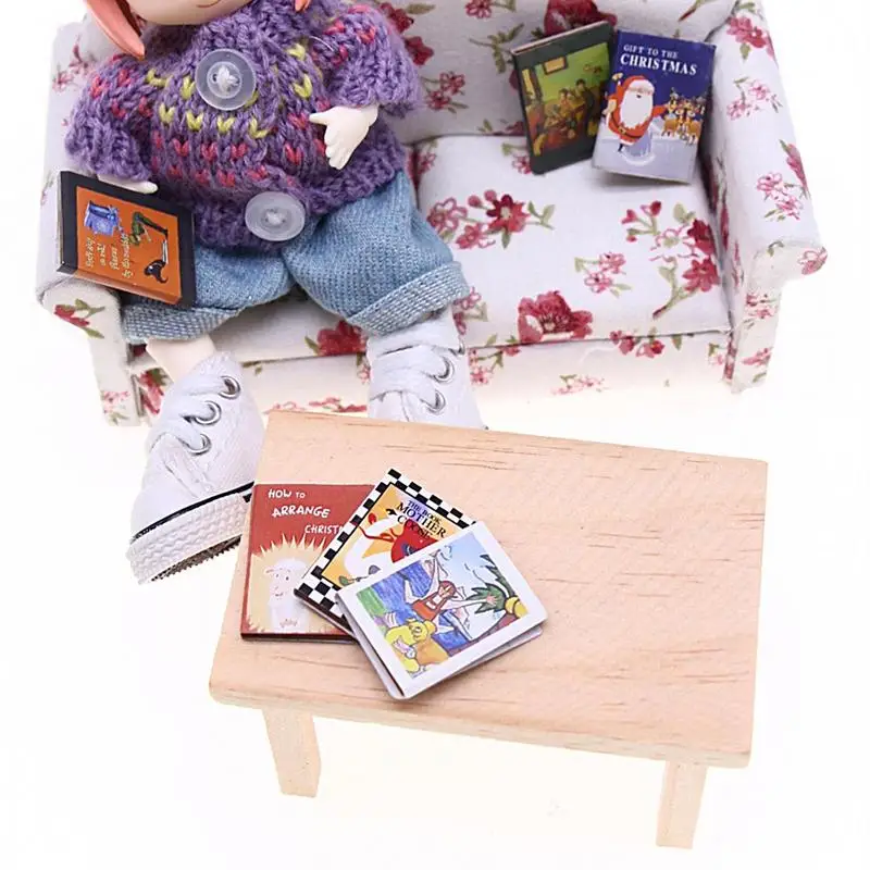 Diario de muñecas pequeñas, modelo de diario en miniatura, libros pequeños para muñecas, decoración del hogar, adorno de paisaje, muebles para el hogar, novedad, 6X - imagen 5