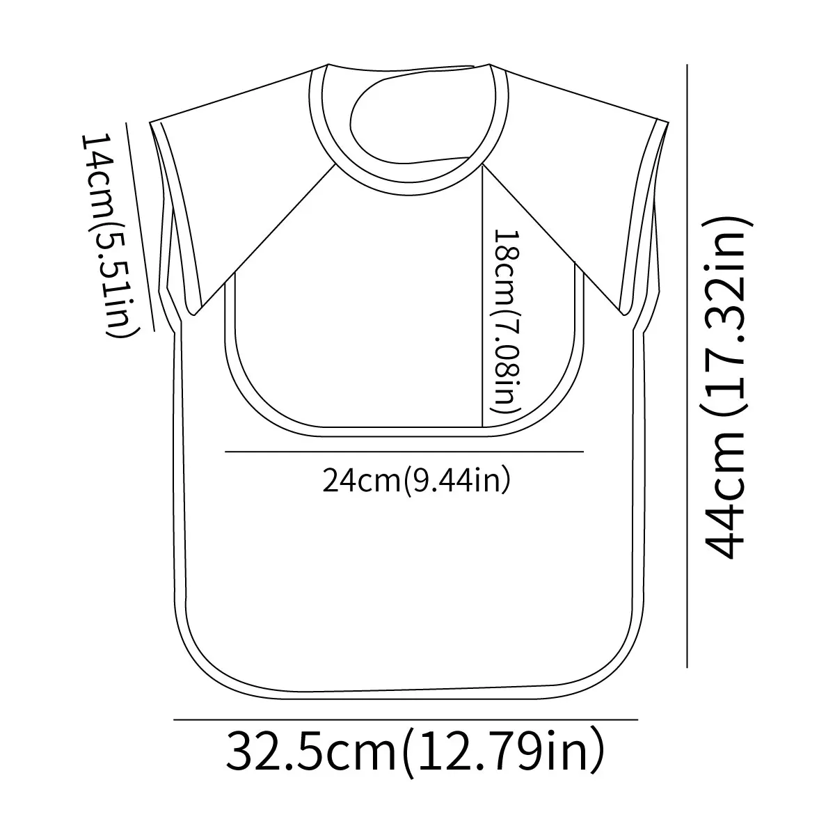 Babero impermeable de poliéster 100% para niños, bata para comer, delantal artístico sin mangas para bebés pequeños, babero para alimentación, 1 ud. - imagen 3