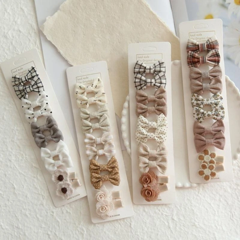 M76C 5 pares accesorios para cabello con lazos mariposa para niñas pequeñas, horquillas sujeción segura, horquilla - imagen 2