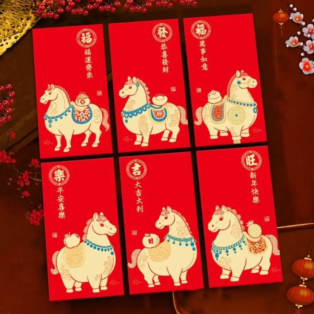 Sobres rojos chinos para regalo de dinero con diseño dorado elegante - imagen 2