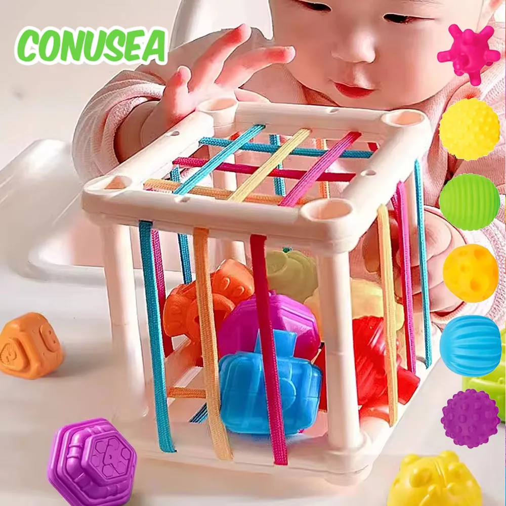 Bloques Montessori apilables para la estimulación sensorial del bebé - imagen 2