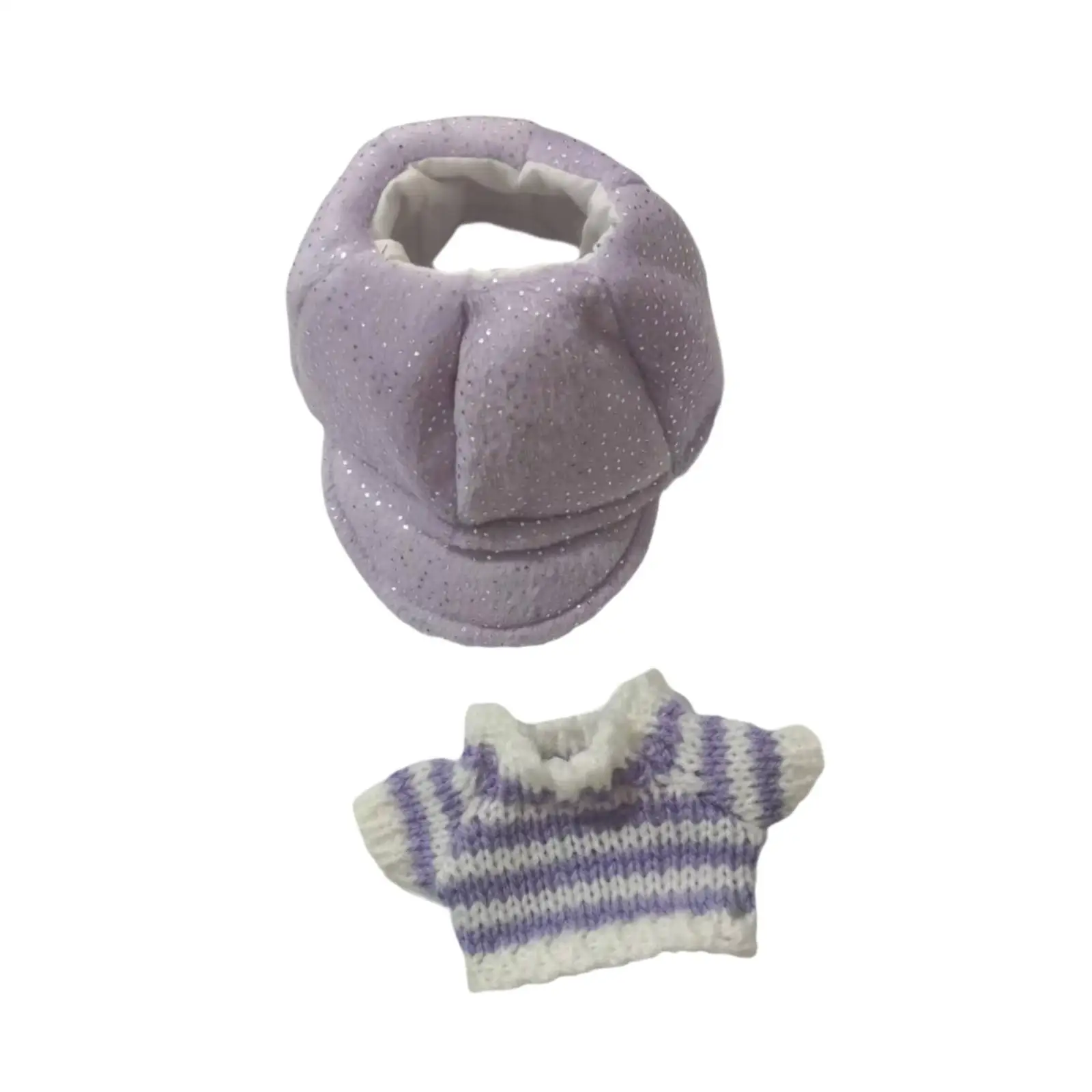 Fashion Dolls Sweater and Hat, Costume Accessories, Dolls Outfits, Dolls Clothing for 20cm Dolls New Year Gifts