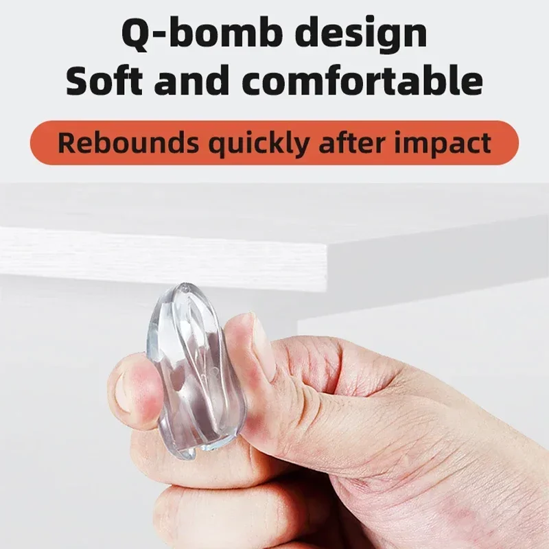 Protectores de esquina de mesa para muebles de bebé, protectores de esquina, cubiertas de borde de mesa, protectores de bordes anticolisión transparentes para niños, seguridad para bebés - imagen 3