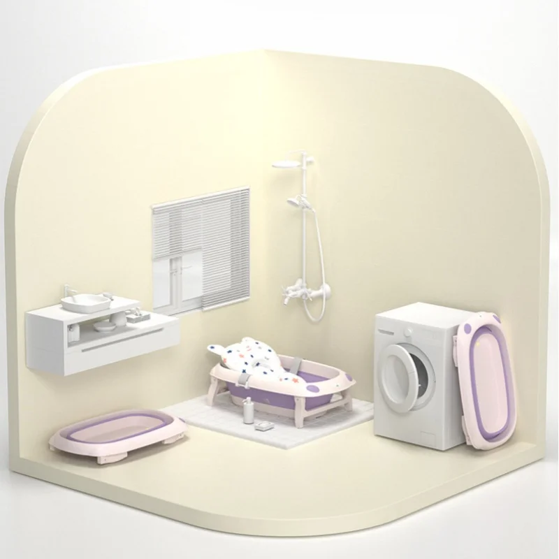 Bañera plegable para bebé de polipropileno portátil - imagen 4