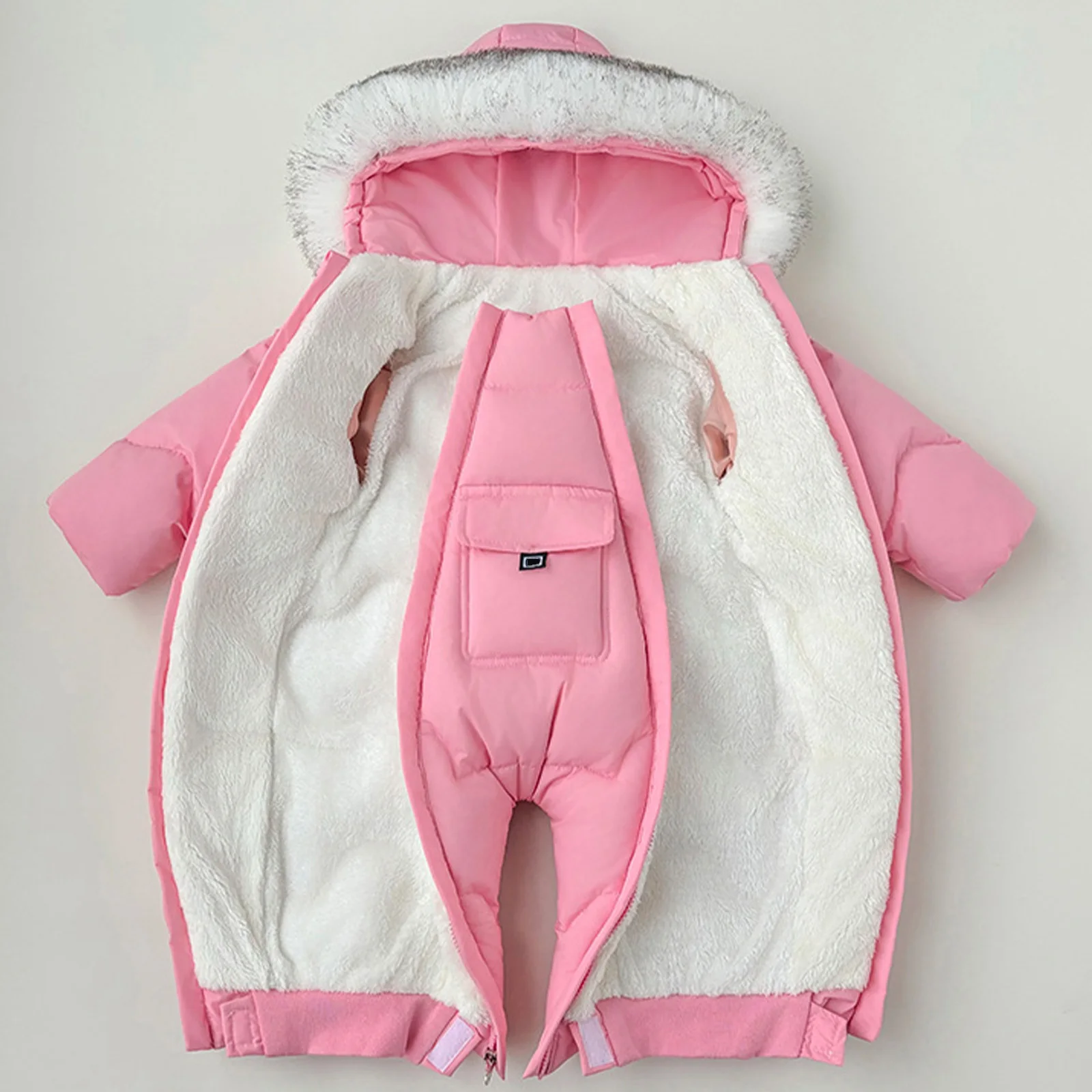 Traje de nieve acolchado con capucha para bebé - imagen 4