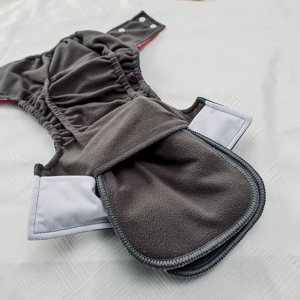 Elinfant 6 pañales de tela impermeables para bebés, insertos absorbentes de carbón de bambú, pañales de tela de bolsillo reutilizables para 3-15kg - imagen 4