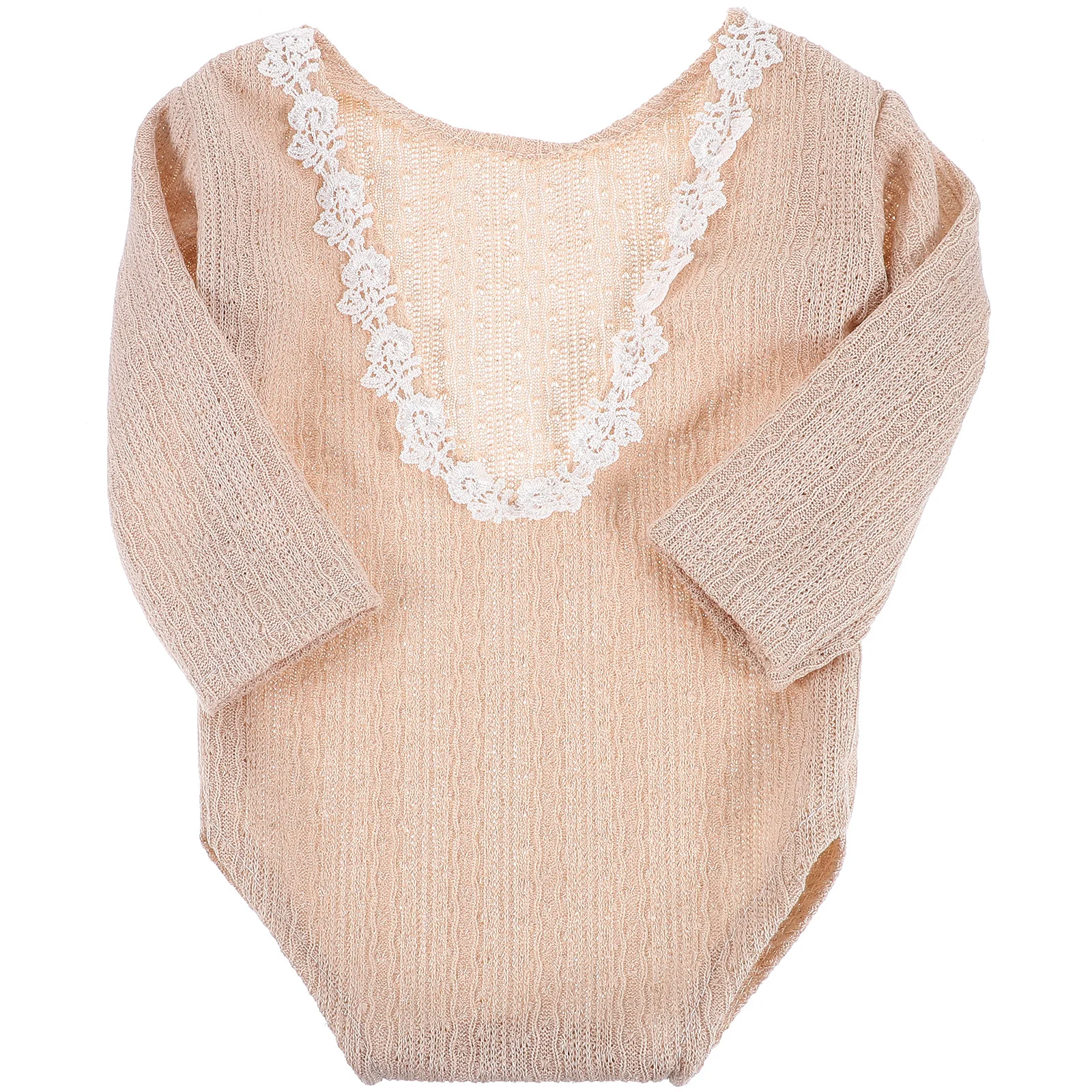 Pelele de fotografía para niña recién nacida, traje bonito de manga larga para niña, pelele seguro y cómodo para bebé, accesorio para fotografía - imagen 3