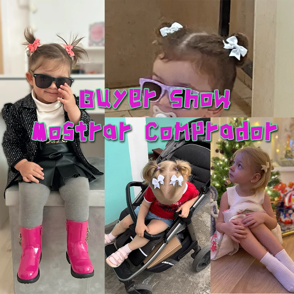 10 unids/set de pinzas para el cabello con lazo Color sólido niñas, cinta hecha a mano, horquilla Mini pasadores, accesorios - imagen 4