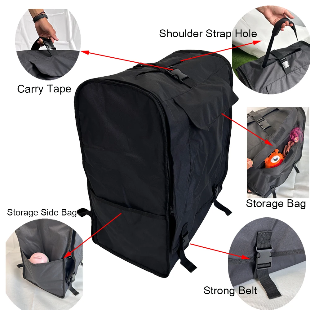 COLU KID ®   Bolsa de viaje para cochecito de bebé, mochila, accesorios de almacenamiento para cochecito compatibles con carritos de bebé Cybex Coya, Beezy,Eezy - imagen 2