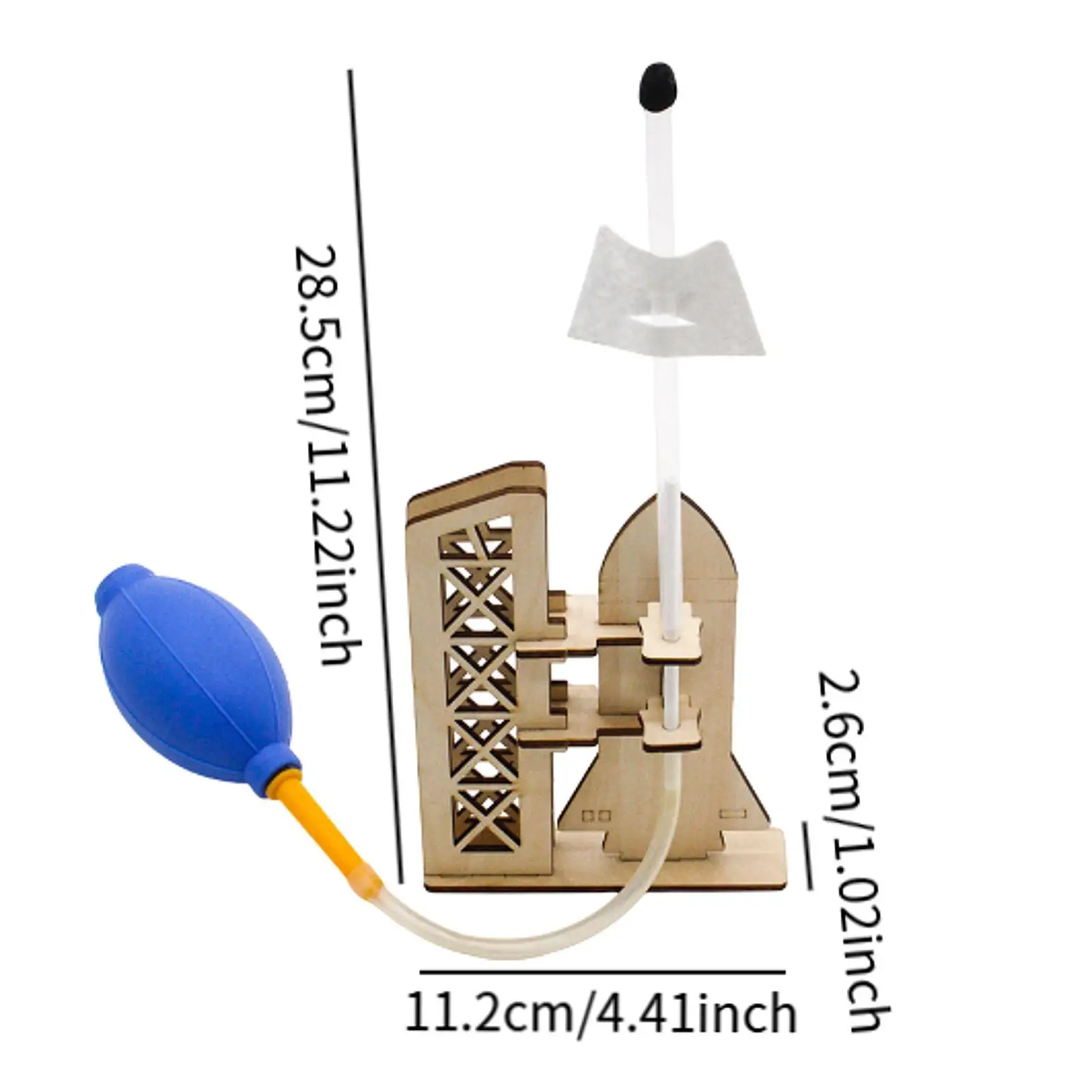 Manual Air Rocket Model Set Stem Educational Toys Creative Science Experiment Toy Teaching Aid for Home Teachers Students