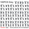 100PCS Grey