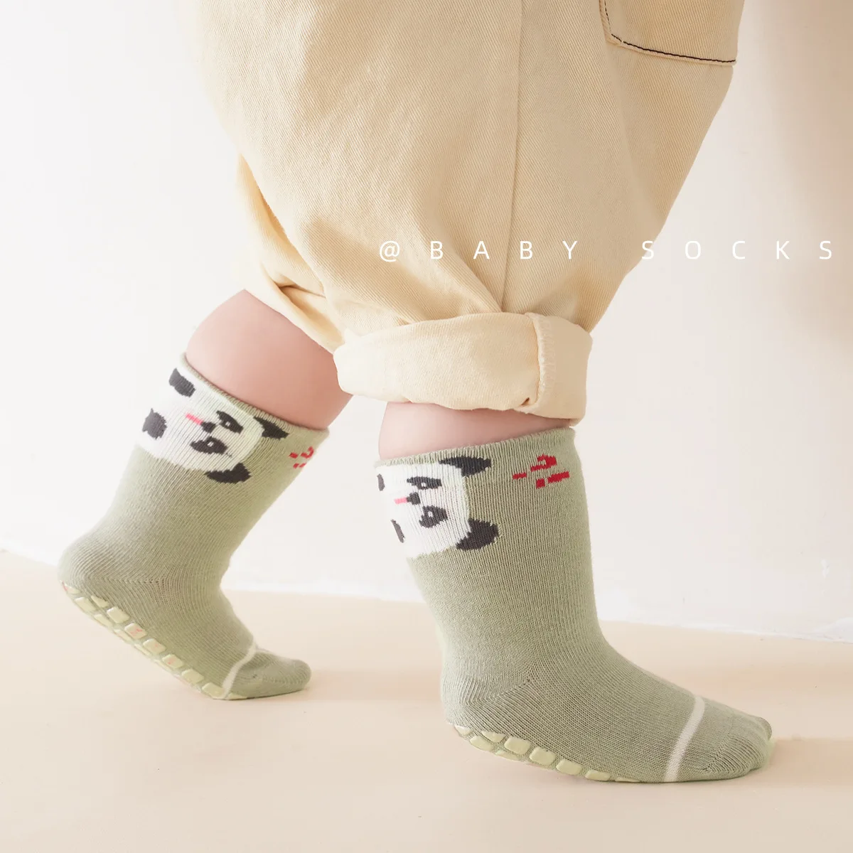 Calcetines suaves para bebé de 0 a 5 años, calcetines bonitos para caminar con dibujos animados para niños y niñas, calcetines informales antideslizantes de algodón para el hogar para primavera - imagen 3