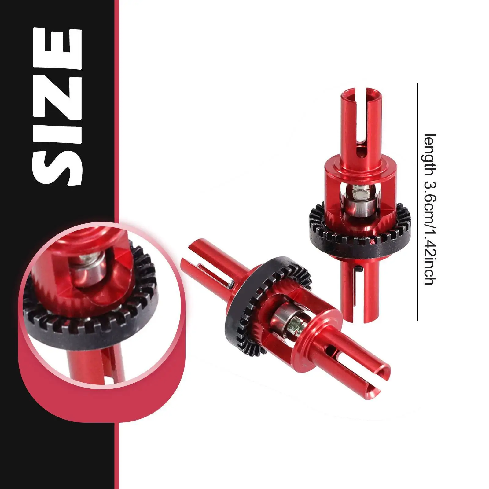 Differential Gear Easy to Use Convenient Sturdy Practical RC Diff Gear Replaces Spare Parts for 1/28 284131 K989 K979 K999