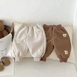 Milangel Pantalón de pana infantil estampado oso