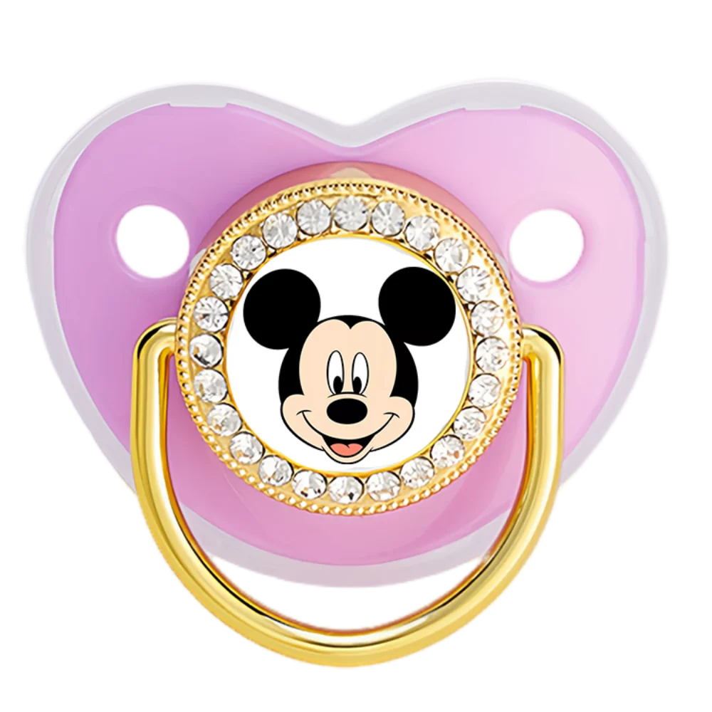 Chupete de bebé perla y tesoro, tetina de silicona púrpura para bebé, boca para masticar y jugar, regalo de baño para bebé de 0 a 6M - imagen 4