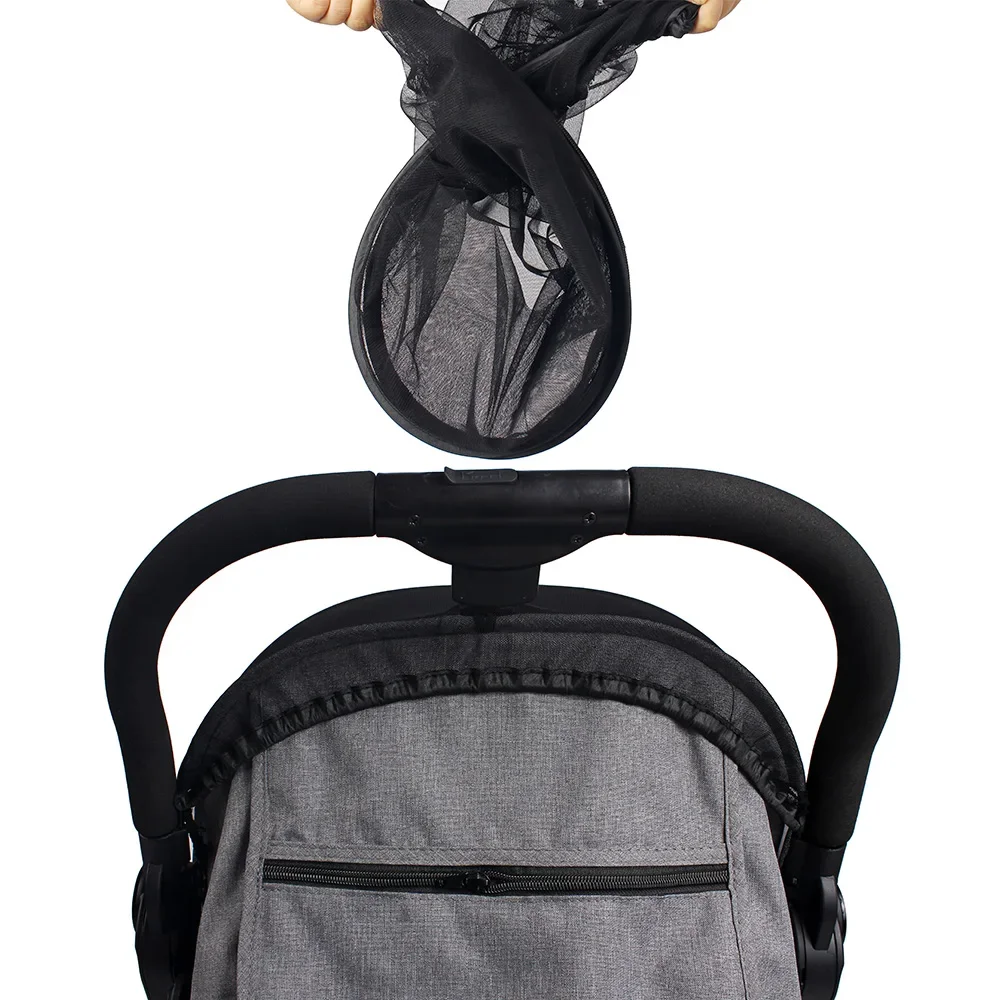 Mosquitera para cochecito de bebé, cubierta completa Universal de malla de verano con cremallera, protección para prevención de insectos y mosquitos, accesorios para cochecito de bebé - imagen 3