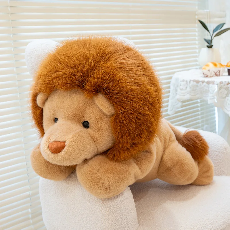 Peluche de león realista – Muñeco suave para el sueño del bebé - imagen 3