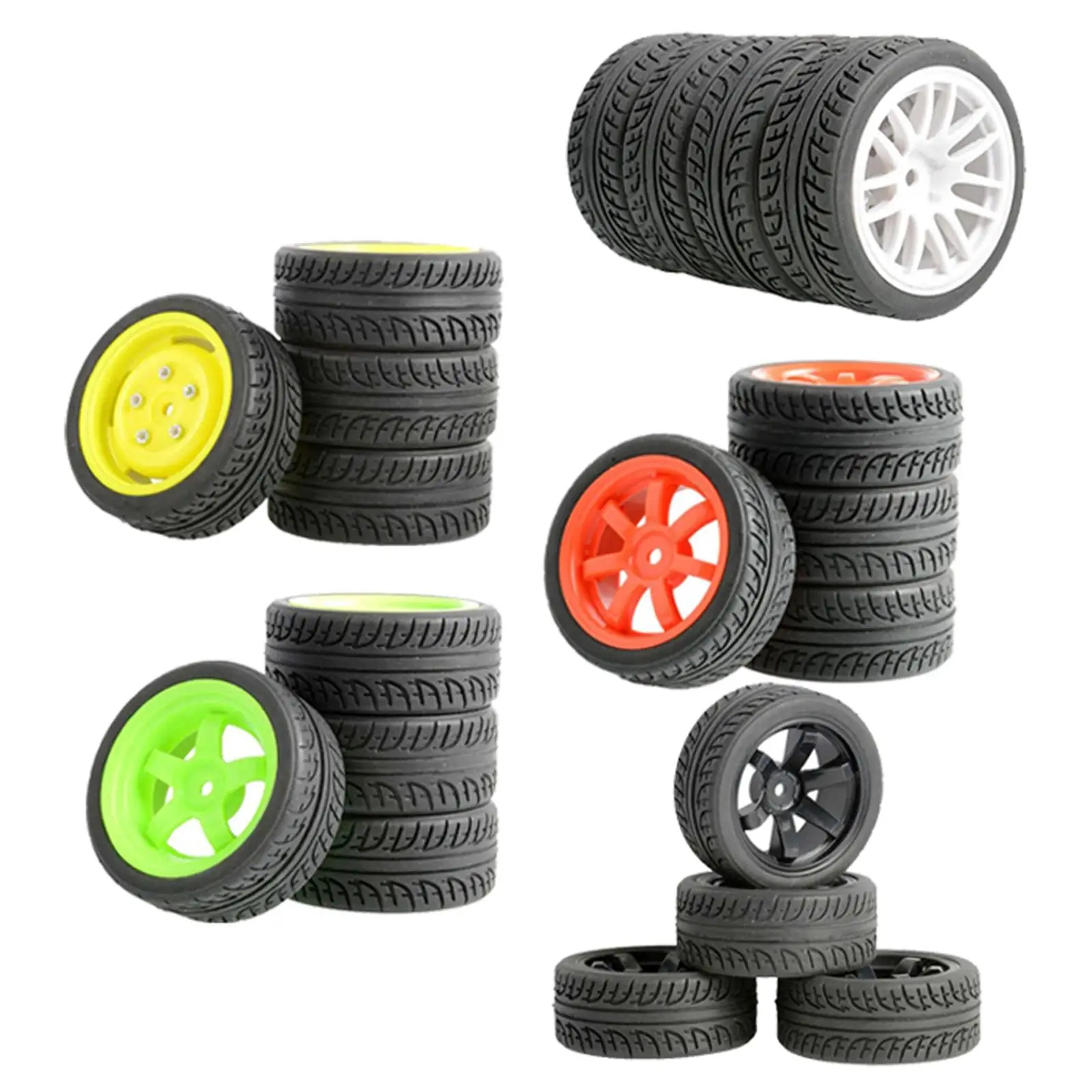 Plastic RC Car Tires 1/16 1/12 1/14 Modified Wheel for Wltoys 124018 Truck