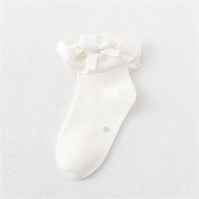 Lawadka-Calcetines de algodón para niños y niñas, medias suaves de encaje, para otoño y primavera, de 1 a 8 años - imagen 3