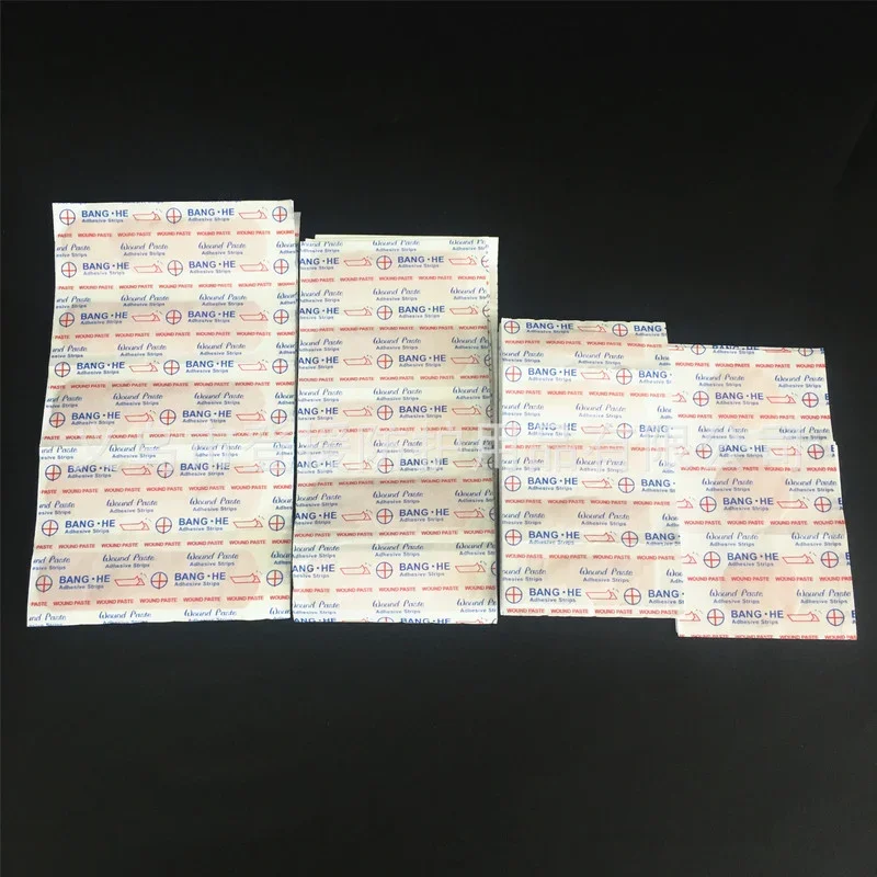 100 unids/set tirita impermeable para bebé 4 formas tiras de primeros auxilios vendaje para heridas yeso parche para la piel cinta vendajes adhesivos Wpundplast - imagen 5